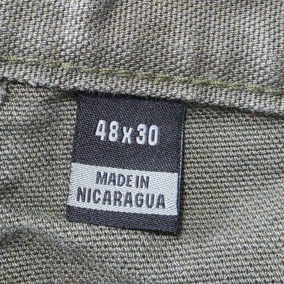 Carhartt B11 MOS Pants 48 x 30 Mens Green Dungaree Fit Canvas Cargo Pockets - Picture 6 of 7